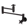 thumbnail image 1 of Kingston Brass KS8105DX Concord Wall Mount Pot Filler Faucet, Oil Rubbed Bronze, 1 of 8