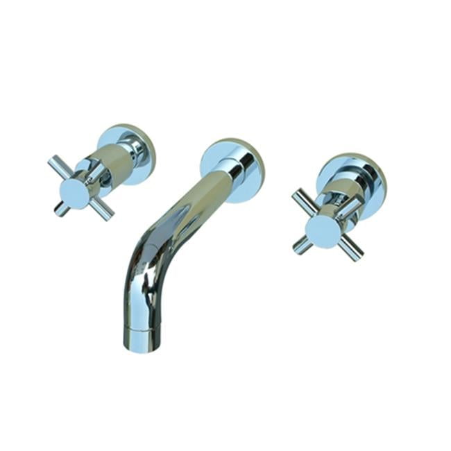 Concord Chrome Wall Mounted Bathroom Faucet with Dual Handles