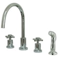 thumbnail image 1 of Kingston Brass Concord Double Handle Widespread Kitchen Faucet, 1 of 2