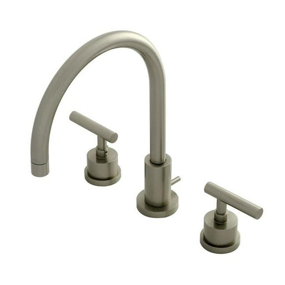 Kingston Brass Widespread Bathroom Faucets In Brushed Nickel Finish KS8928CML