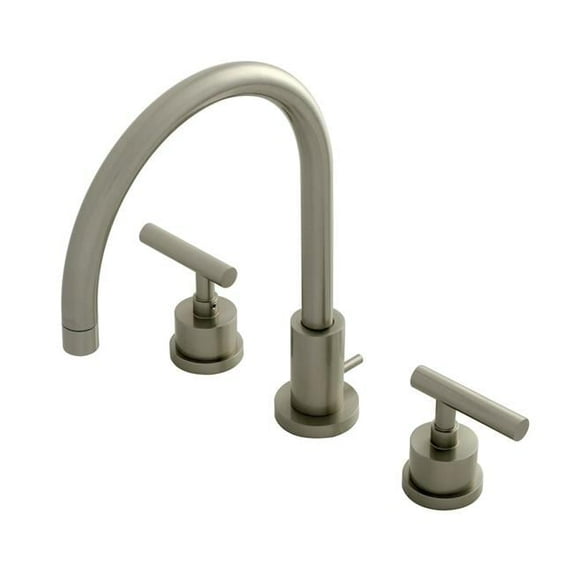 Kingston Brass Widespread Bathroom Faucets In Brushed Nickel Finish KS8928CML