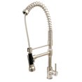 thumbnail image 1 of Kingston Brass KS8978DL Concord Single-Handle Deck-Mount Pre-Rinse Kitchen Faucet, Brushed Nickel, 1 of 7