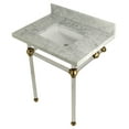 thumbnail image 1 of Kingston Brass KVPB30MASQ7 Templeton 30" Rectangular Marble Wall Mounted Bathroom Console, 1 of 7