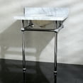 thumbnail image 1 of Kingston Brass Kvpb30mb Templeton 30" Oval Marble Wall Mounted Bathroom Console - Chrome, 1 of 6