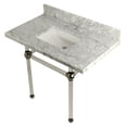 thumbnail image 1 of Kingston Brass KVPB3630MASQ6 Templeton 36" Rectangular Marble Wall Mounted Bathroom, 1 of 7