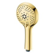 Kingston Brass KXH154A2 Vilbosch 5-Function Round Hand Shower, Polished Brass