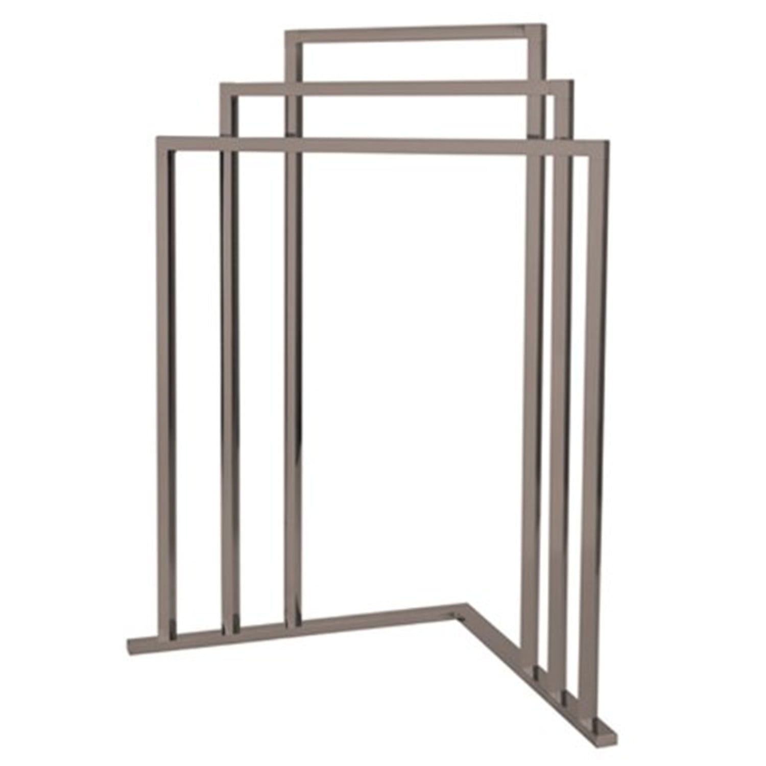 Satin Nickel 3-Tier Freestanding Corner Towel Rack