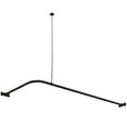 thumbnail image 1 of Kingston Brass Adjustable CC3140 L-Shaped Shower Curtain Rod in Matte Black, 1 of 2