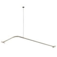 thumbnail image 1 of Kingston Brass CC3146 L-Shaped Shower Curtain Rod, Polished Nickel - 2.13 x 26.5 x 63 in., 1 of 2