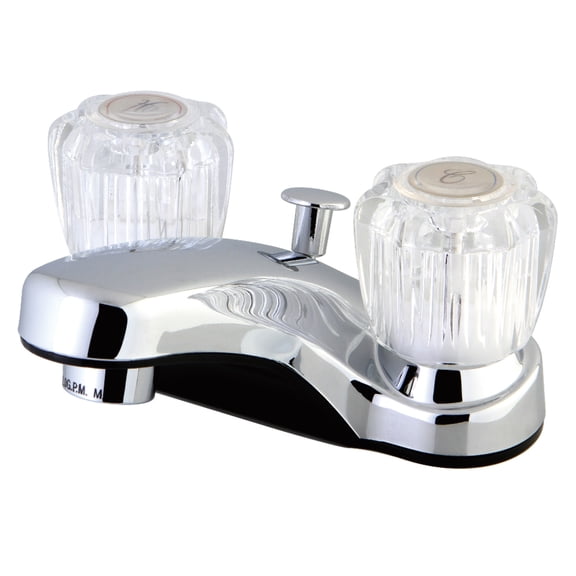 Kingston Brass L0206P 4 in. Centerset Bathroom Faucet, Polished Chrome