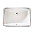 thumbnail image 1 of Kingston Brass LB21158 Piazza 21-Inch Ceramic Rectangular Undermount Bathroom Sink in White, 1 of 4