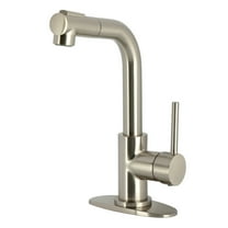 Kingston Brass LS2418DL Concord Single-Handle Pull-Out Bar Faucet, Brushed Nickel