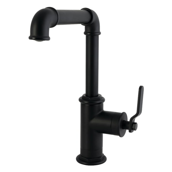 Kingston Brass LS6100KL Whitaker Single-Handle Bar Faucet, Matte Black