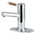 thumbnail image 1 of Kingston Brass LS8421DWL Wellington One-Handle Single-Hole Bathroom Faucet with Deck Plate and Push Pop-Up Drain, Polished Chrome, 1 of 4