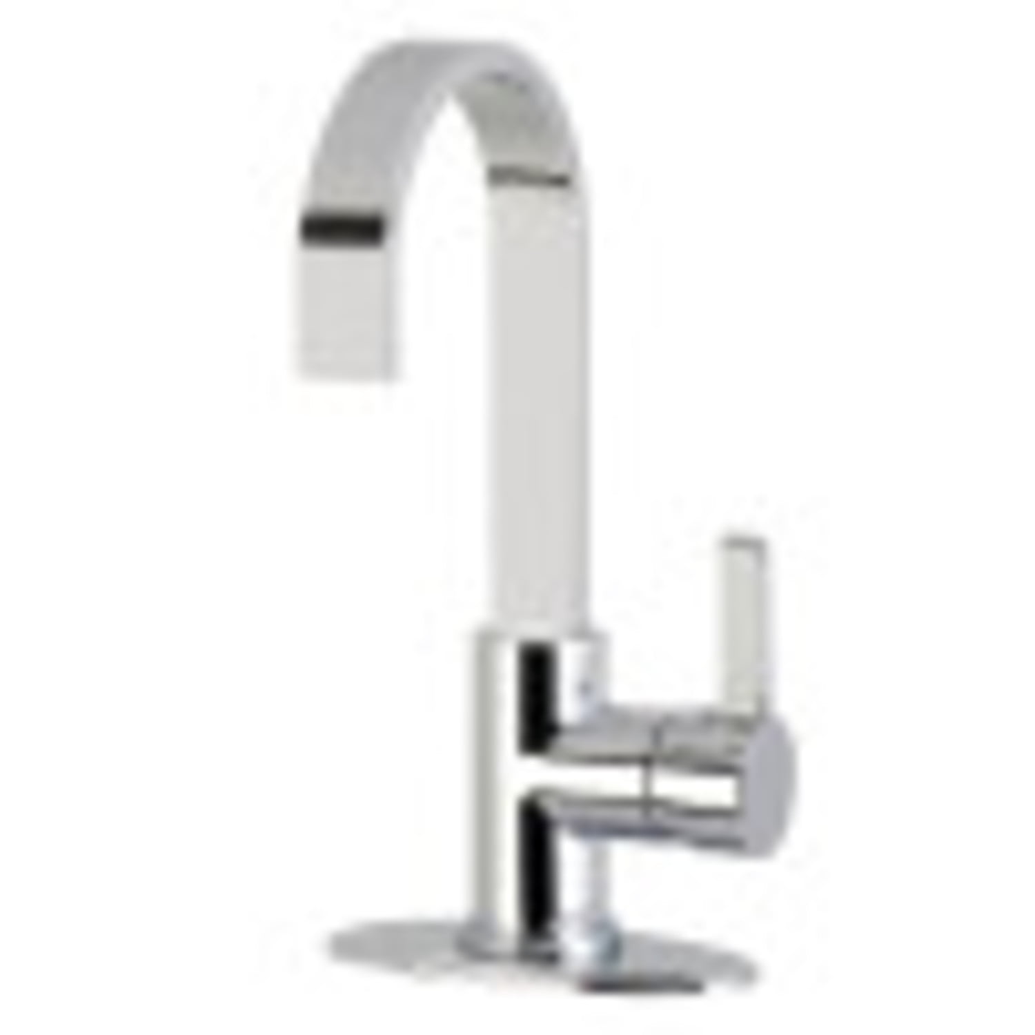 Polished Chrome Single-Handle Deck Mount Bar Faucet