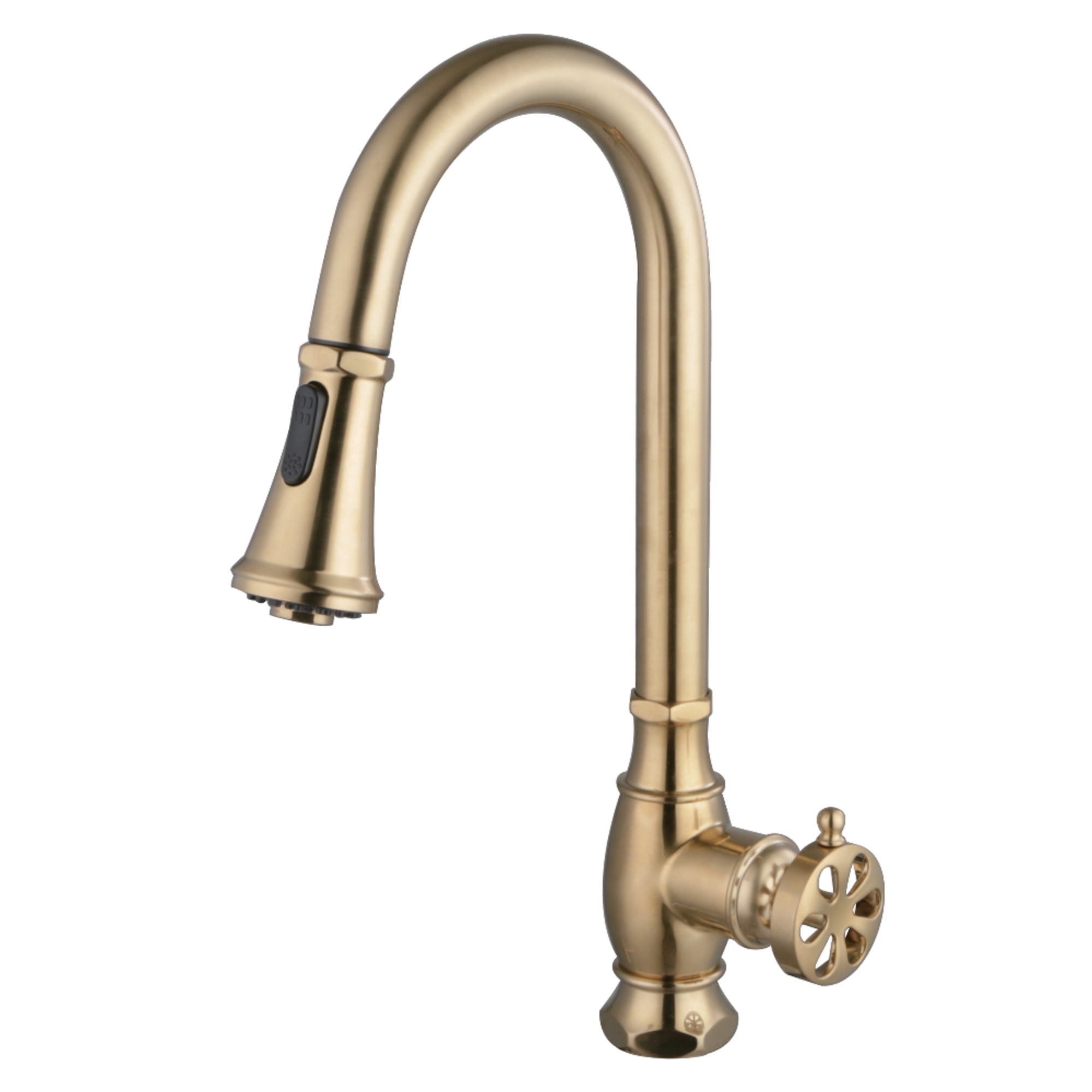 Brass LS8693RX Belknap Single-Handle Pull-Down Kitchen Faucet, Brushed Brass at Walmart