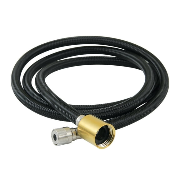 Kingston Brass LSSPRHOSE593 59" Braided Pull Down Kitchen Faucet Spray Hose, Brushed Brass