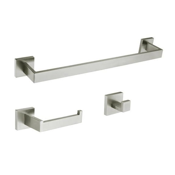 Kingston Brass BAHK60278BN Lasdun Bathroom Accessory Set, Brushed Nickel - 3 Piece