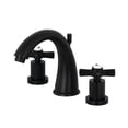 thumbnail image 1 of Kingston Brass KS2960ZX 8-Inch Widespread Lavatory Faucet, Matte Black, 1 of 7