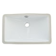 thumbnail image 1 of Kingston Brass Courtyard White China Undermount Bathroom Sink with Overflow Hole, 1 of 2