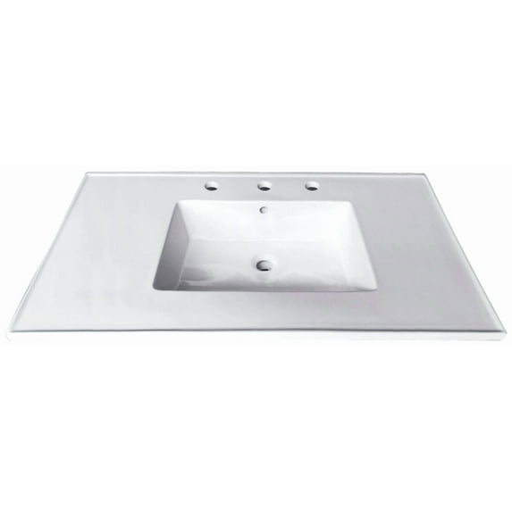 Kingston Brass Lbt31227.38 Continental 31" X 22" Ceramic Vanity Top - White