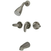 Kingston Brass Legacy Three Handle Tub & Shower Faucet