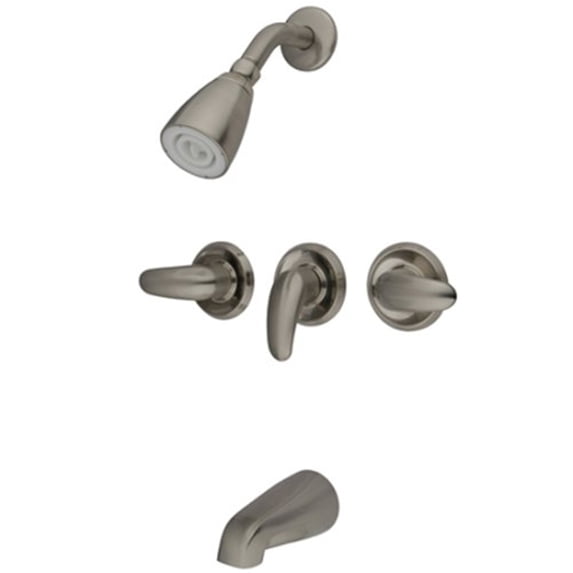 Kingston Brass KB6238LL Legacy Tub and Shower Faucet, Brushed Nickel