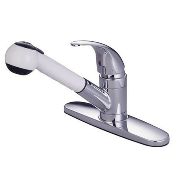 Kingston Brass Legacy Water Saving Pull Out Single Handle Kitchen Faucet