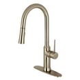 thumbnail image 1 of Gourmetier LS2728NYL New York Single-Handle Pull-Down Kitchen Faucet, Brushed Nickel, 1 of 9