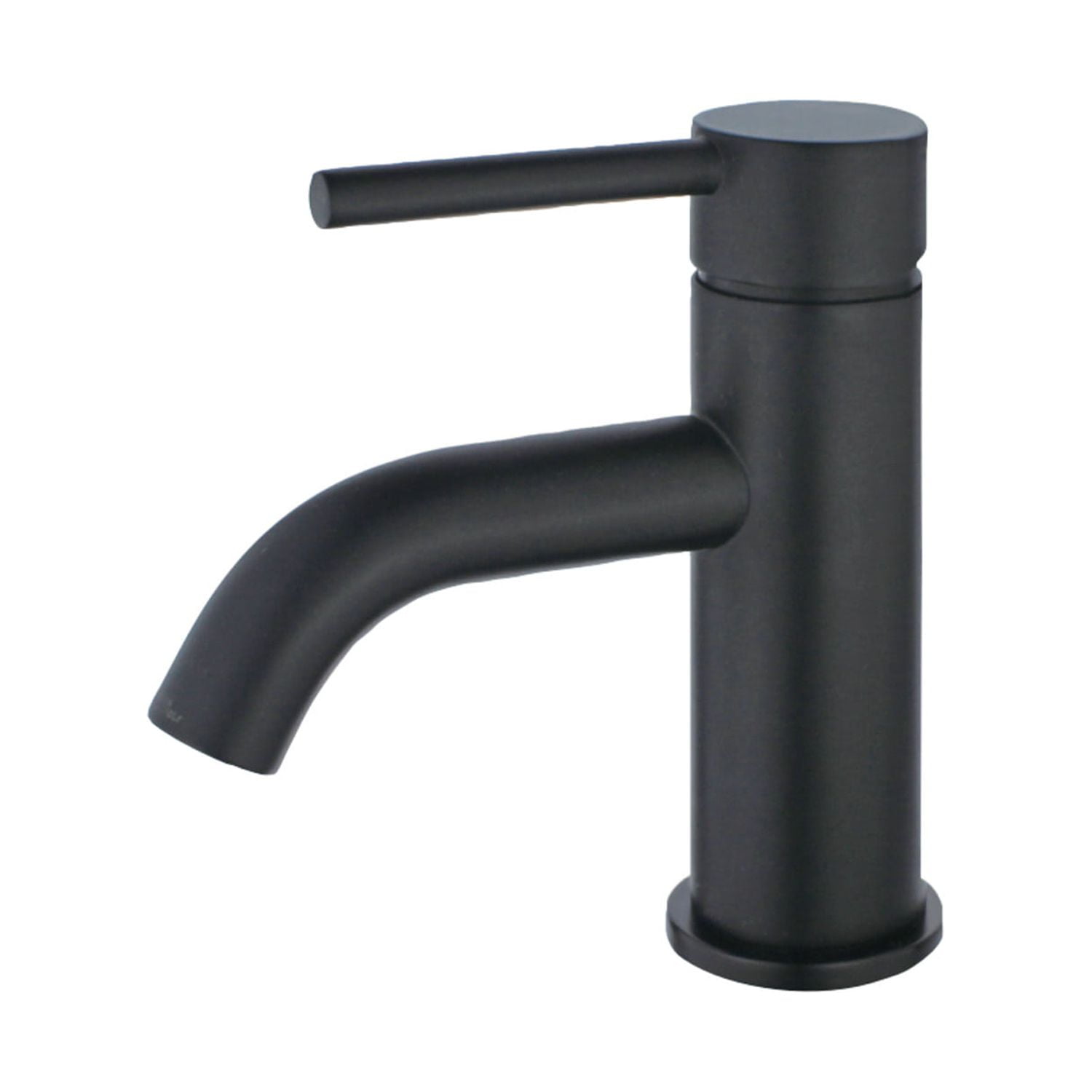 Matte Black Brass Single Handle Bathroom Faucet