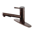 thumbnail image 1 of Kingston Brass LS8405DL Single-Handle 1-Hole Deck Mount Pull-Out Sprayer Kitchen Faucet in Oil Rubbed Bronze, 1 of 5