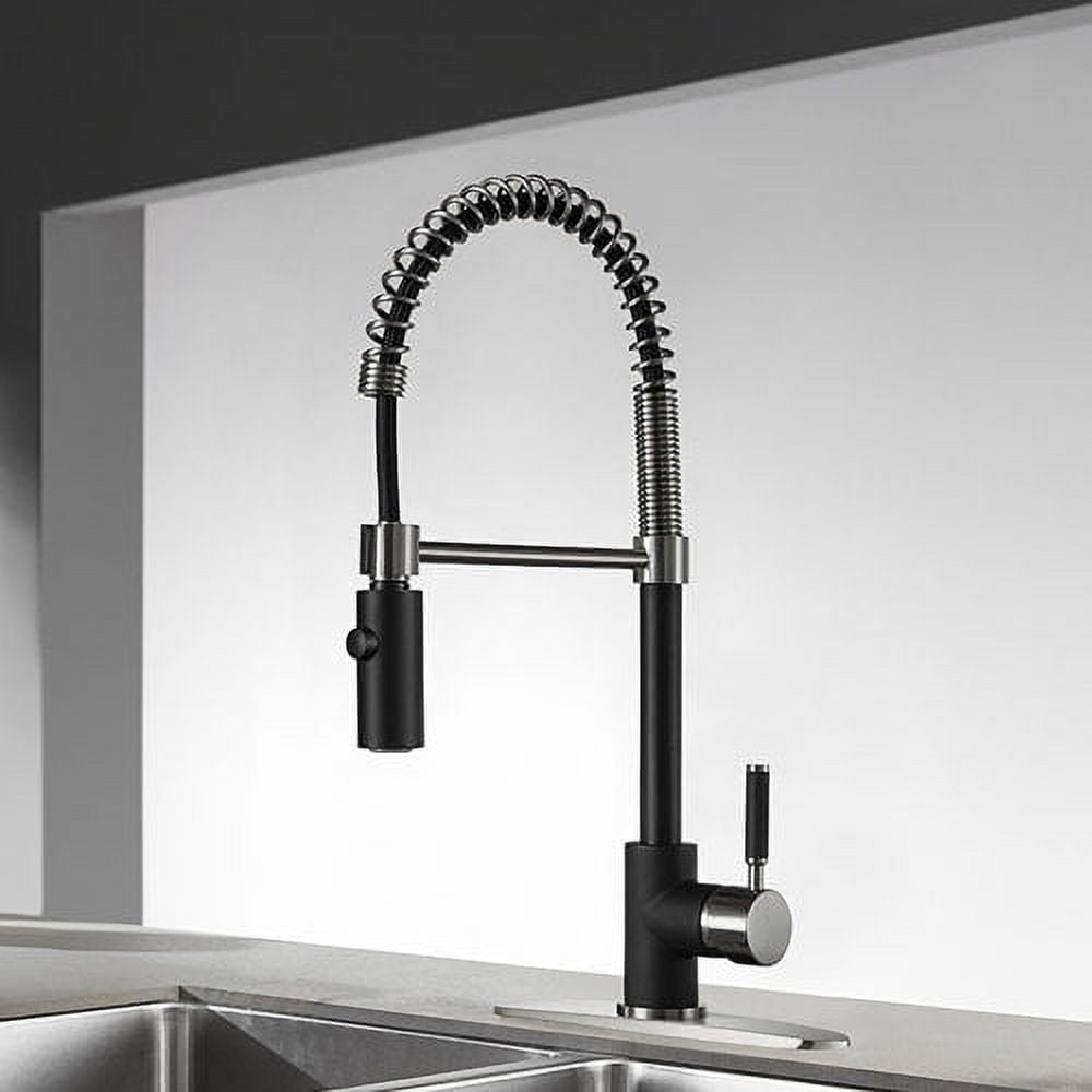 Kitchen Rinse Faucet Kingston Brass Ls877.Dkl Kaiser 1.8 GPM Single Hole Pre-Rinse Pull Down ...