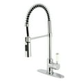 thumbnail image 1 of Gourmetier LS8771DPL Paris Single-Handle Deck-Mount Pre-Rinse Kitchen Faucet, Polished Chrome, 1 of 8