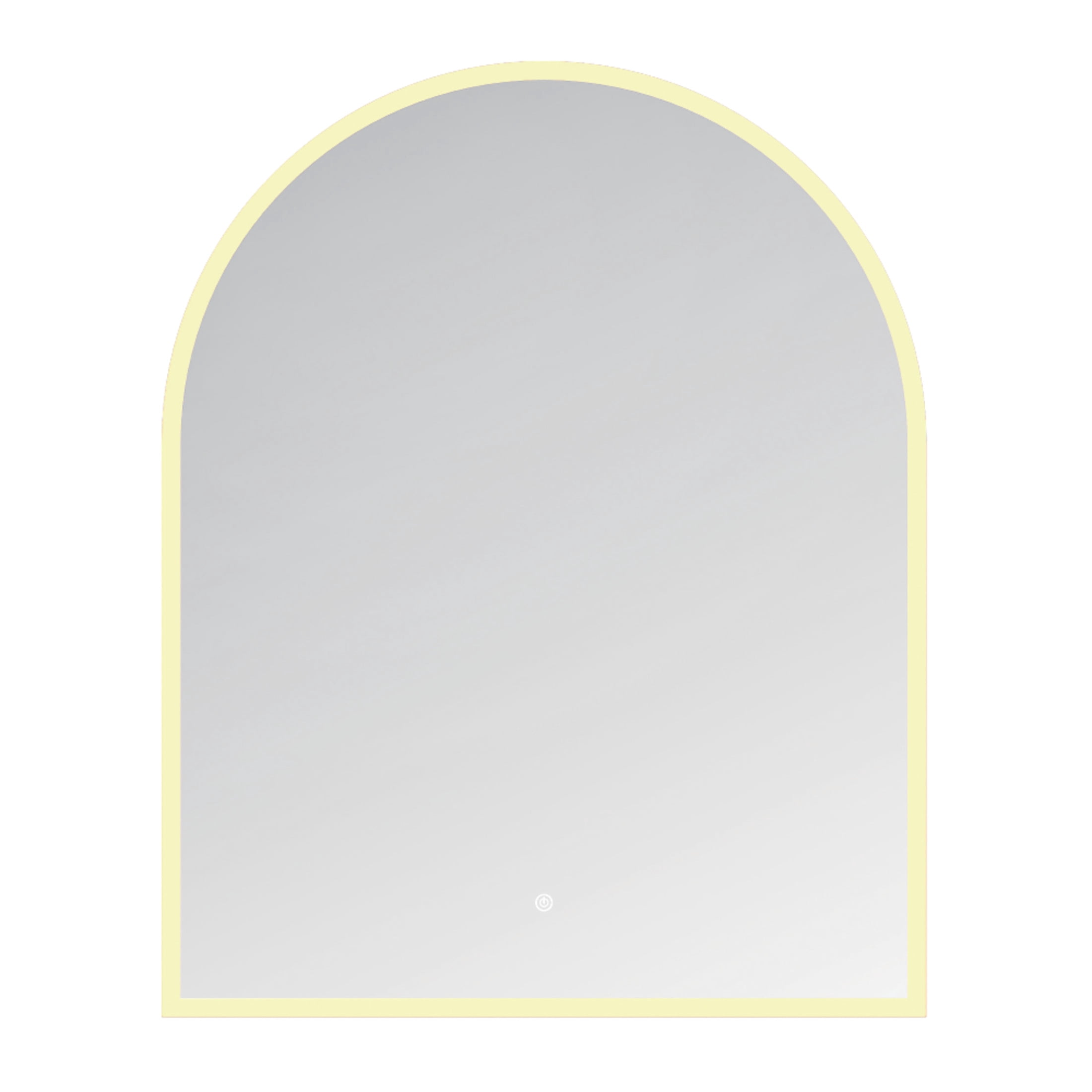 Kingston Brass MR4013240 Aurora 30-Inch x 60-Inch Arched LED Bathroom Mirror, Front and Back Light, Anti-Fog, Dimmable Touch Sensor Lighted Mirror in Silver