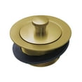 thumbnail image 1 of Kingston Brass  Made To Match Lift and Lock Bathtub Drain Brushed Brass, 1 of 5