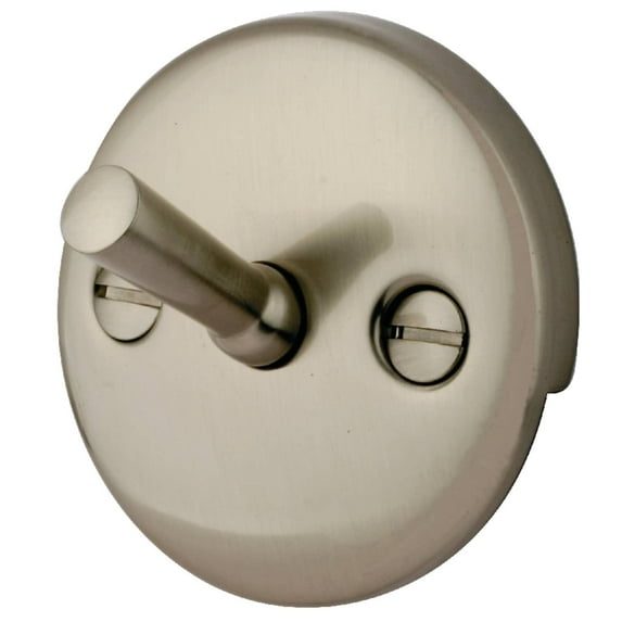 Kingston Brass Made To Match Round Overflow Plate with Trip Lever Brushed Nickel Brushed