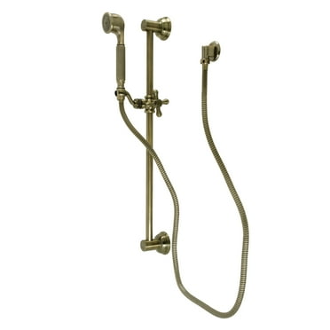 Kingston Brass KAK3323W3 Made to Match Shower System with Slide/Grab Bar and Hand Shower, Antique Brass