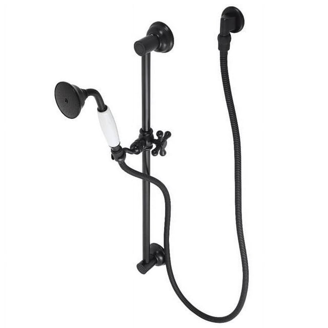 Kingston Brass KAK3520W0 Made to Match Hand Shower Combo with Slide Bar, Matte Black