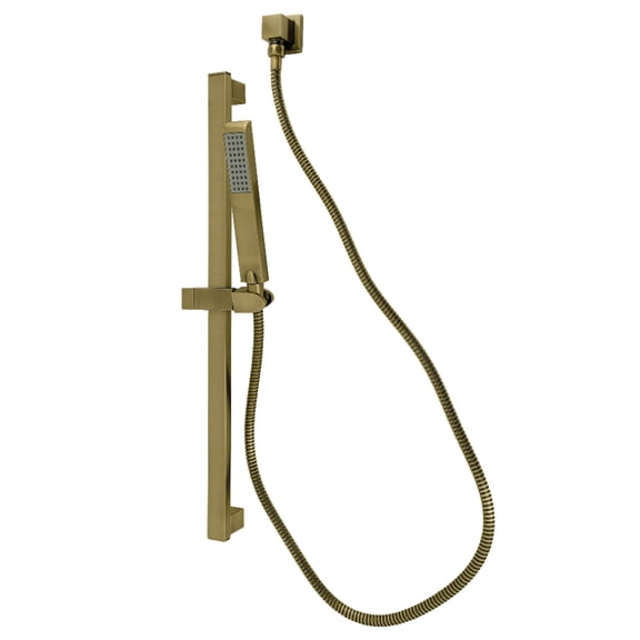 Kingston Brass Made to Match KXK2543 Shower System with 26" Slide Bar and Hand Shower, Antique Brass