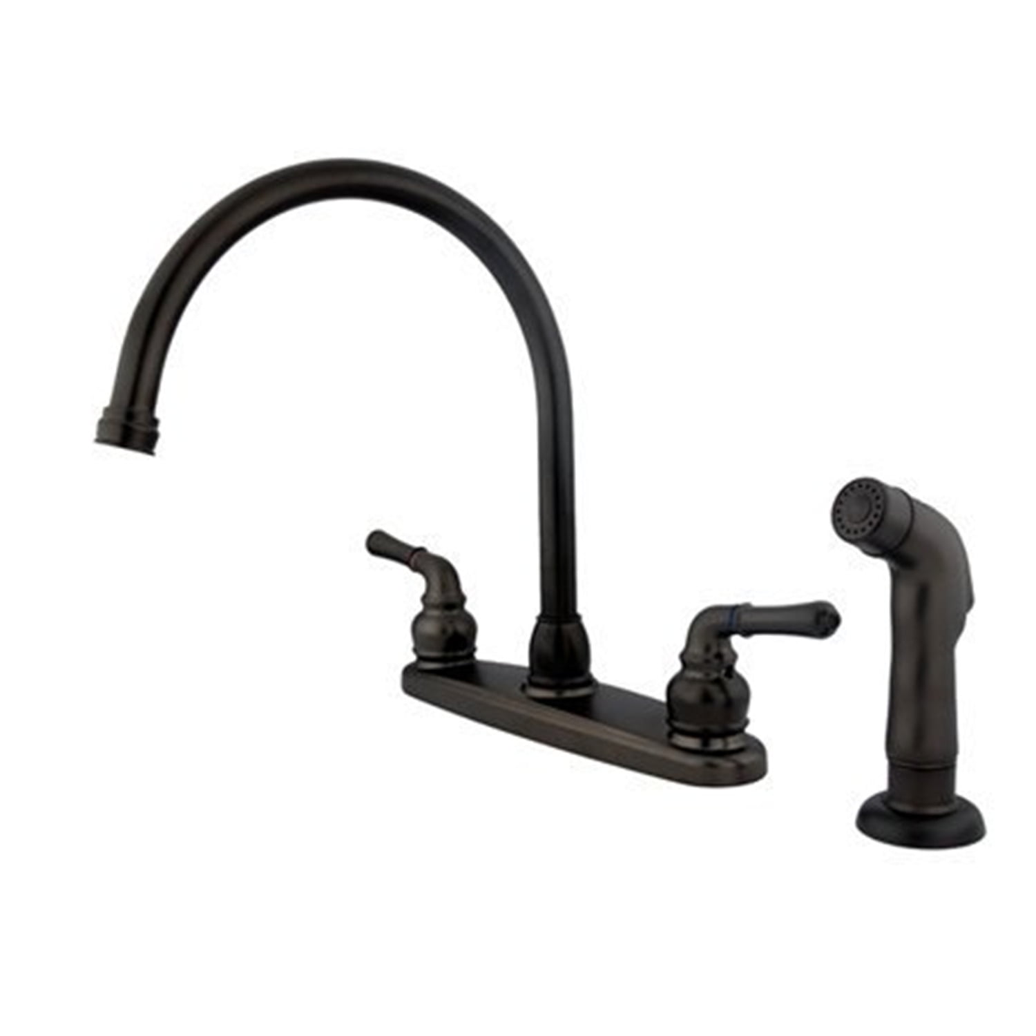 Kingston Brass GKB795SP  GKB795SP Water Saving Magellan Centerset Kitchen Faucet with Matching Sprayer, Oil Rubbed Bronze