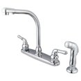 thumbnail image 1 of Kingston Brass GKB751SP  GKB751SP Water Saving Magellan Centerset Kitchen Faucet with Matching Side Sprayer, Chrome, 1 of 7