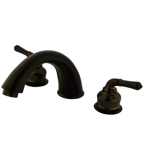 Kingston Brass KC365 Magellan Two-Handle Deck Mount Roman Tub Faucet, Oil Rubbed Bronze
