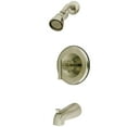 thumbnail image 1 of Kingston Brass  Manhattan Tub and Shower Faucet Brushed Nickel Brushed, 1 of 5