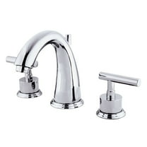 Kingston Brass Manhattan Two Handle 8 to 16 Widespread Lavatory Faucet with Bras