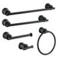 thumbnail image 1 of Kingston Brass Mathsson 5-Piece Bathroom Accessory Set, Matte Black, 1 of 5