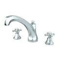 thumbnail image 1 of Roman Tub Filler with Cross Handles in Polished Chrome Finish, 1 of 2