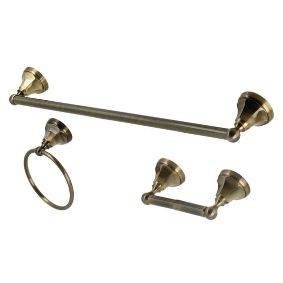 Kingston Brass Metropolitan 3-Piece Towel Bar Accessory Set BAK4181148AB