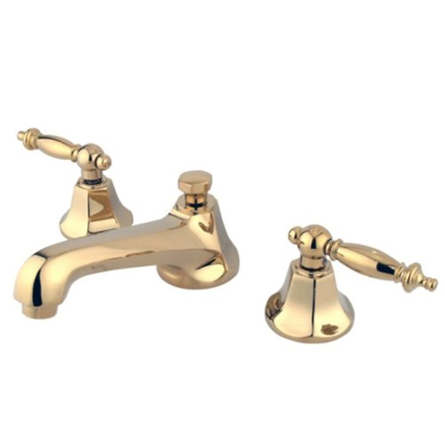 Metropolitan Polished Brass Widespread Lavatory Faucet with Pop-up