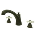 thumbnail image 1 of Kingston Brass KS4325PX Metropolitan Two-Handle Deck Mount Roman Tub Faucet, Oil Rubbed Bronze, 1 of 4