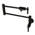 thumbnail image 1 of Kingston Brass KS4105ML Milano Two-Handle 1-Hole Wall Mount Pot Filler Faucet in Oil Rubbed Bronze, 1 of 8